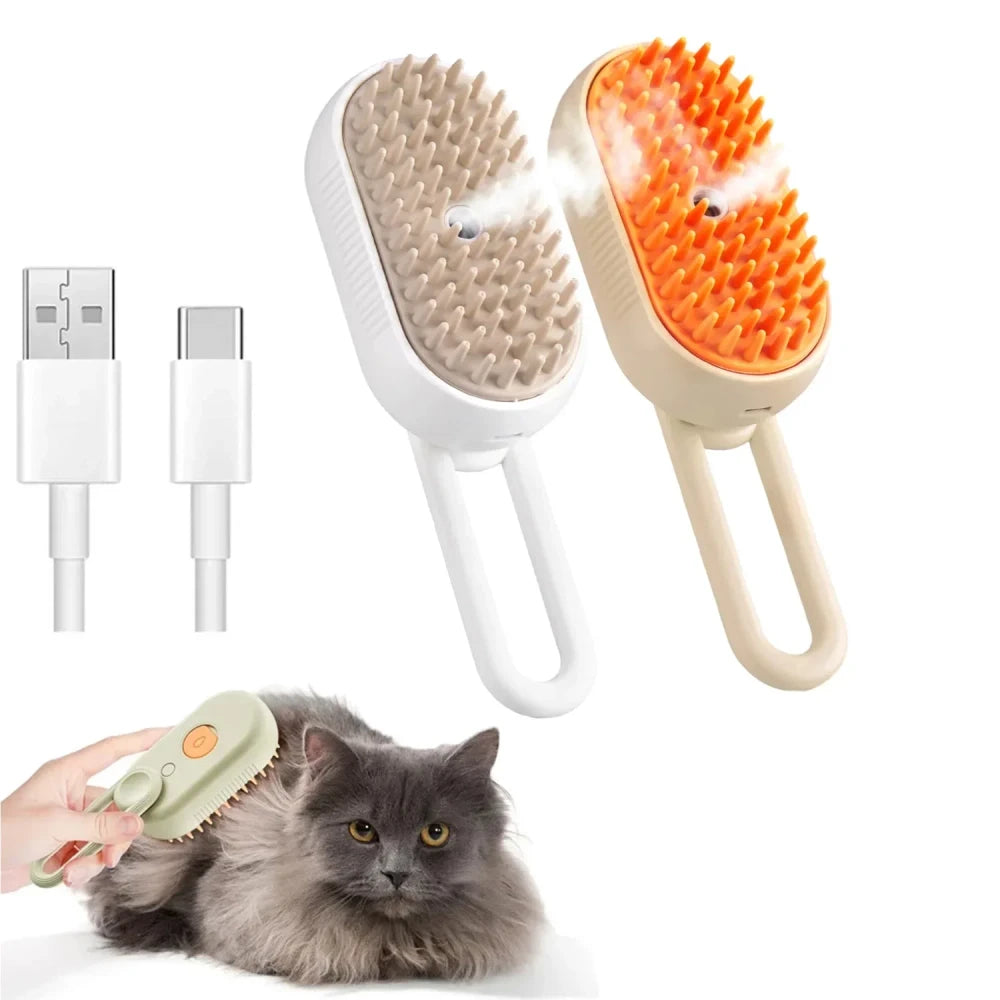 3-in-1 Steam Grooming Brush