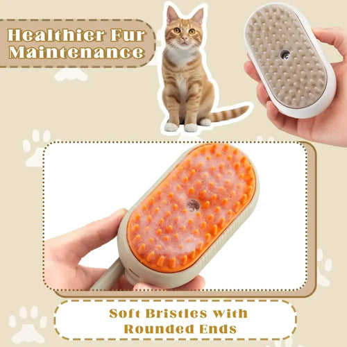 3-in-1 Steam Grooming Brush