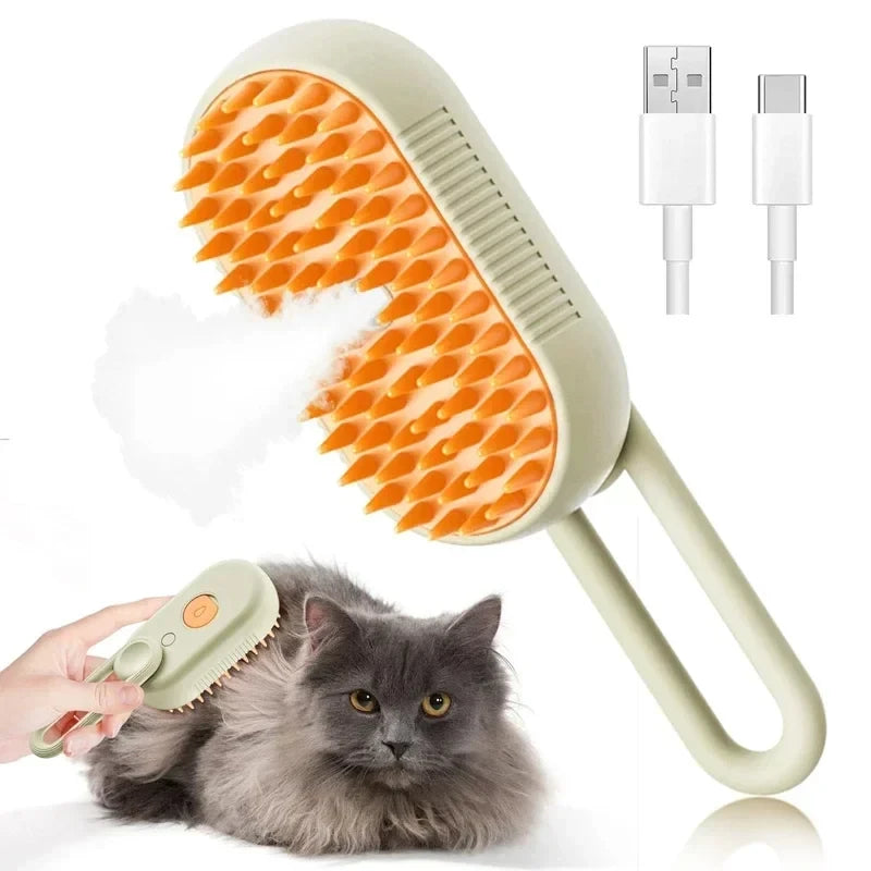 3-in-1 Steam Grooming Brush